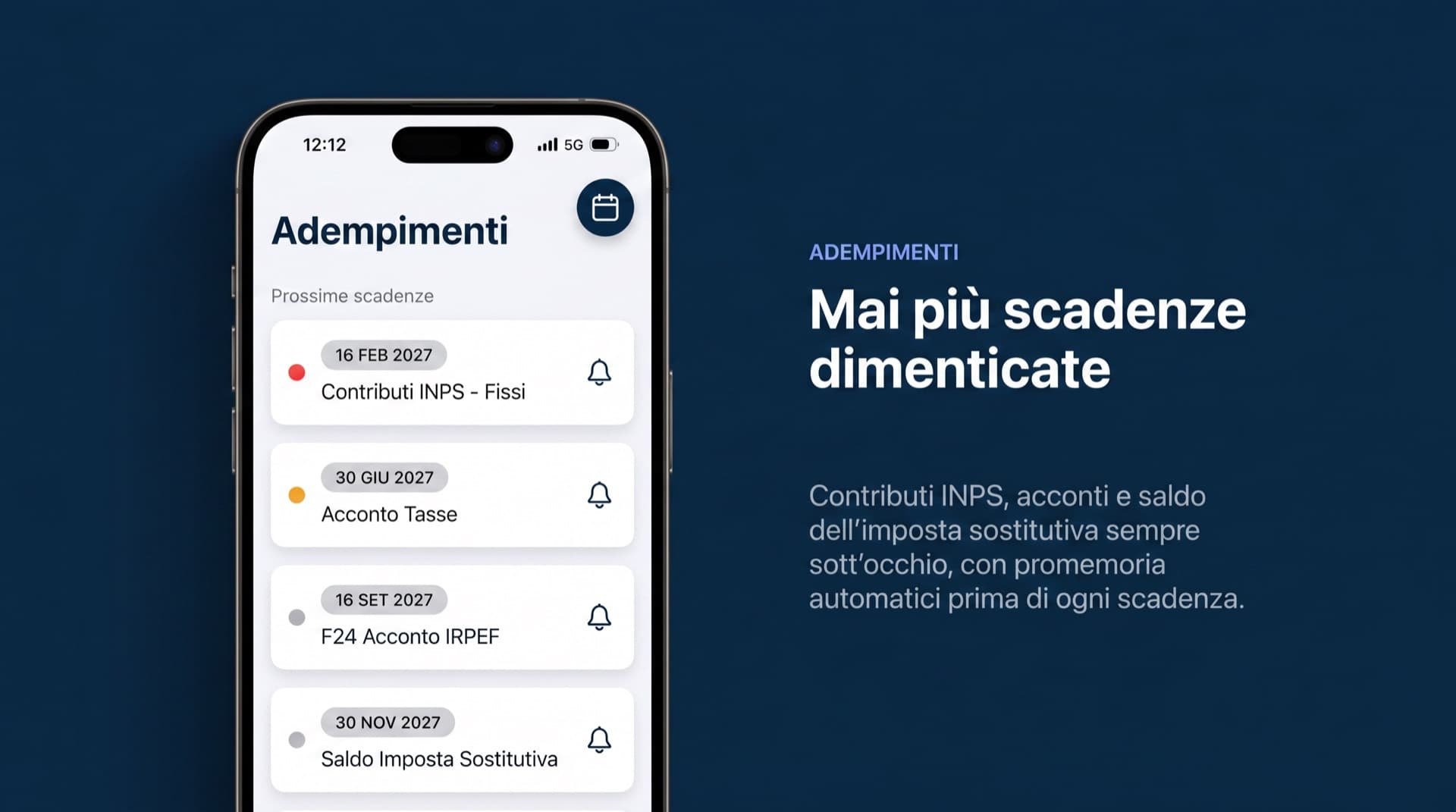 Mai più scadenze dimenticate